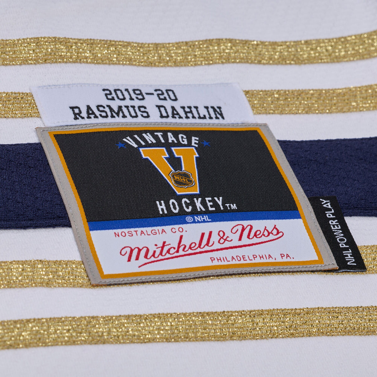 Buffalo Sabres Rasmus Dahlin Mitchell & Ness White 2019 Power Play Jersey