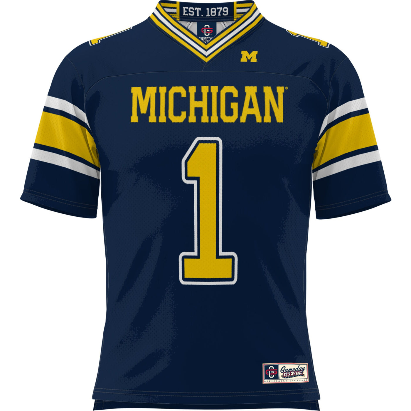 GameDay Greats #1 Navy Michigan Wolverines Football Jersey