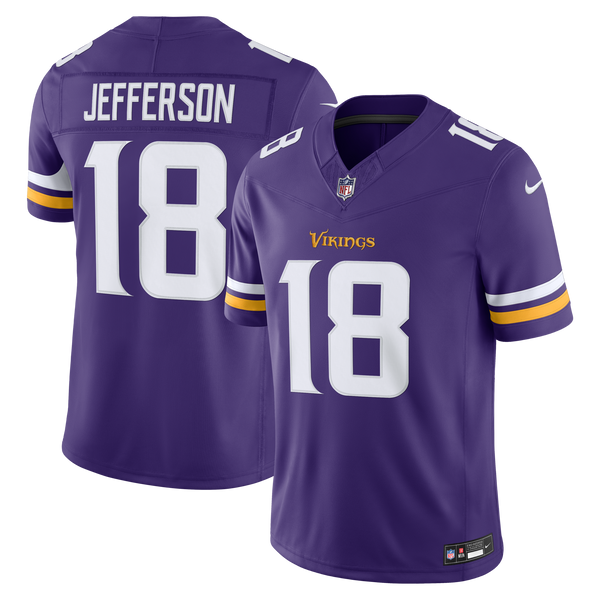 Minnesota Vikings Justin Jefferson Nike Purple Team Vapor F.U.S.E. Stitched Limited Jersey