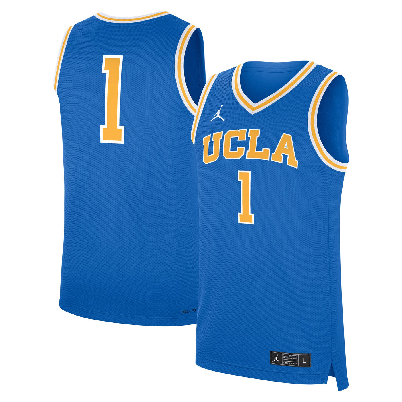 Jordan Brand Blue UCLA Bruins Road Replica Basketball Jersey