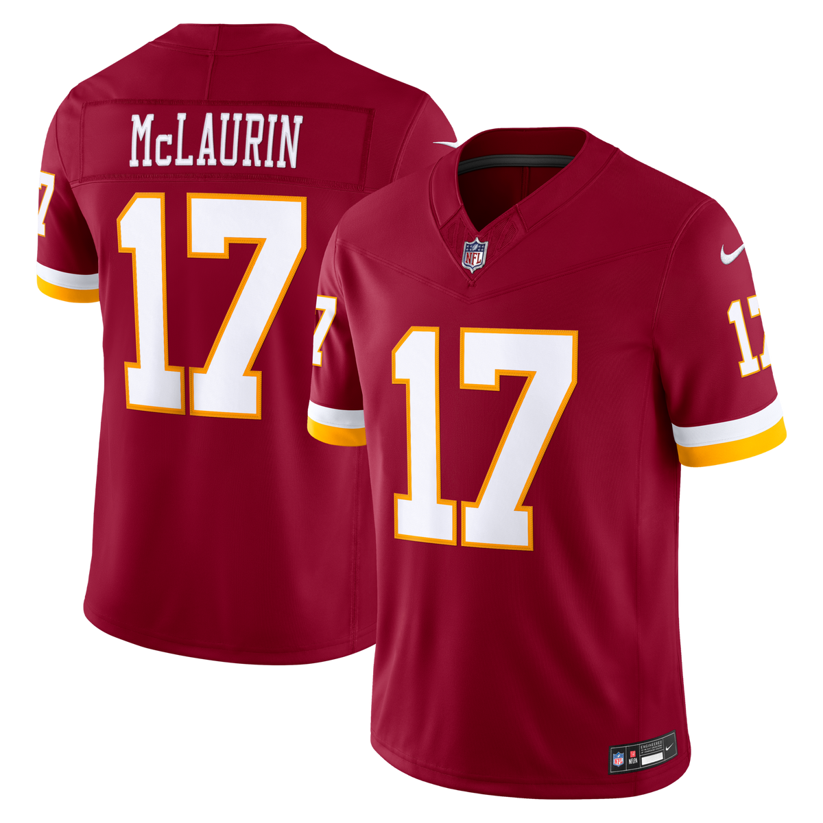 Washington Commanders Terry McLaurin Burgundy Team Vapor F.U.S.E. Stitched Limited Jersey