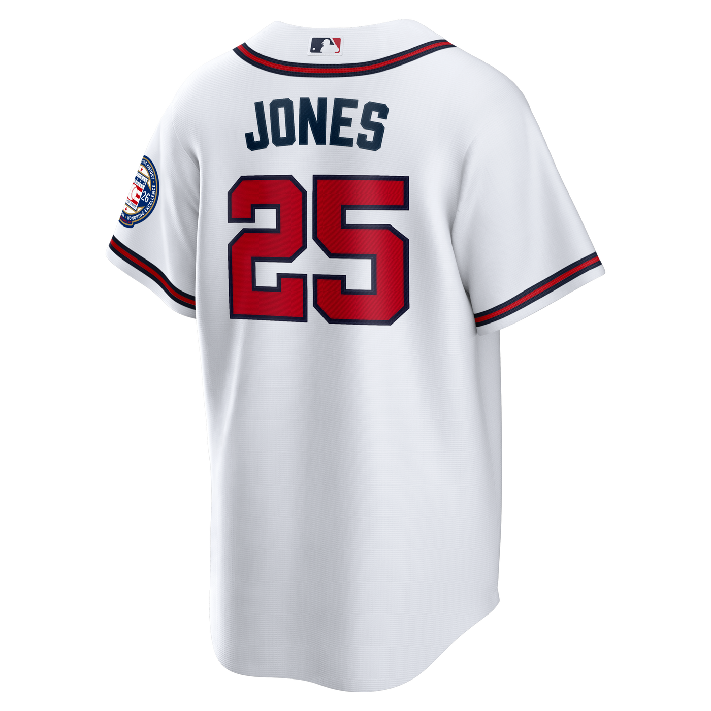 Atlanta Braves Andruw Jones Nike White Home Replica 2026 Hall of Fame Patch Jersey