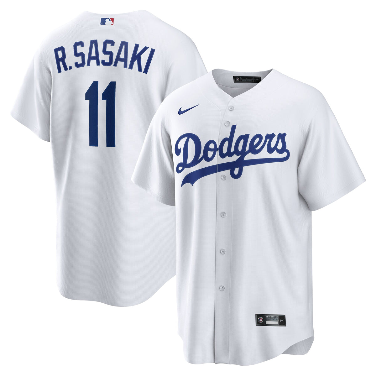 Los Angeles Dodgers Rōki Sasaki White Replica Jersey
