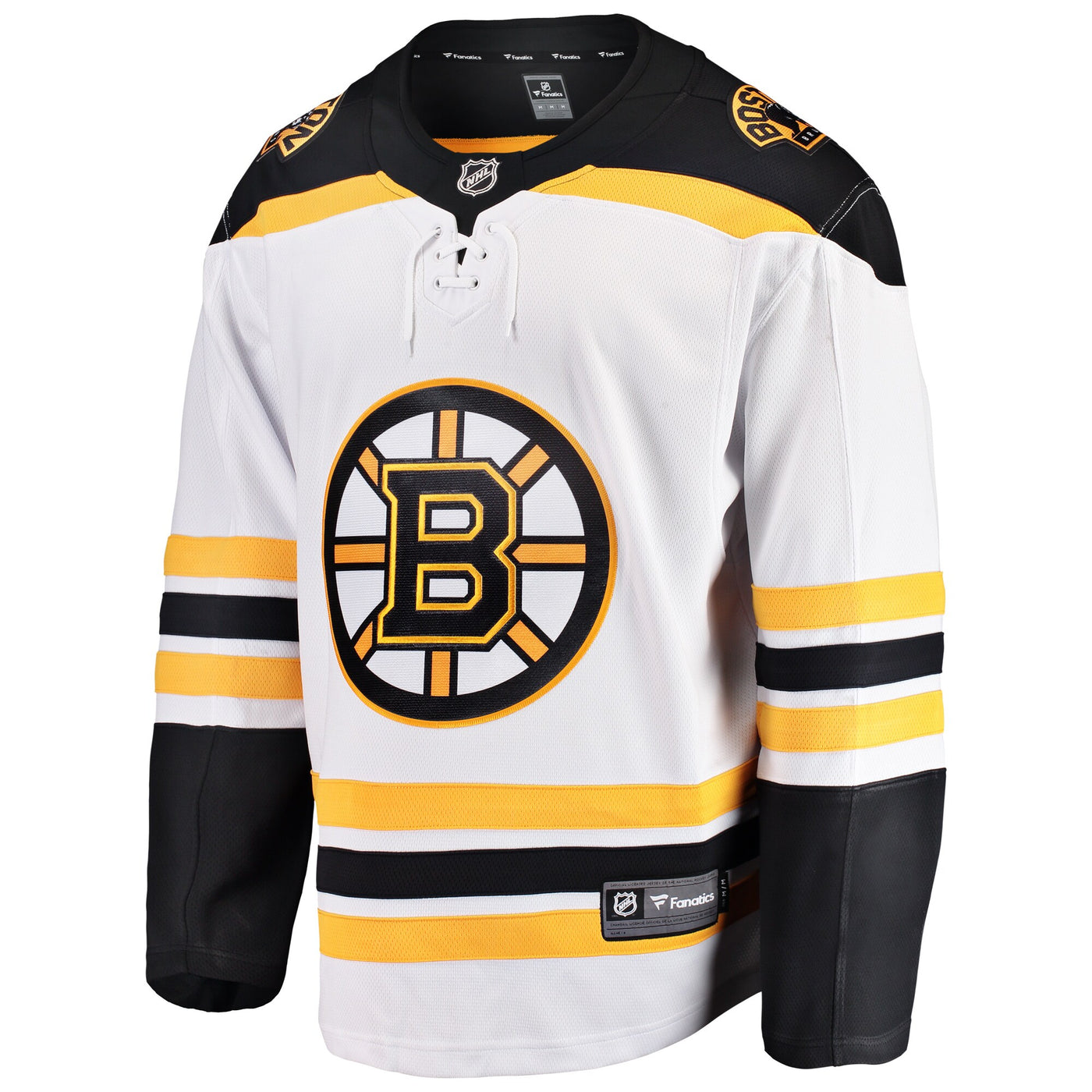 Boston Bruins Fanatics White Breakaway Away Jersey