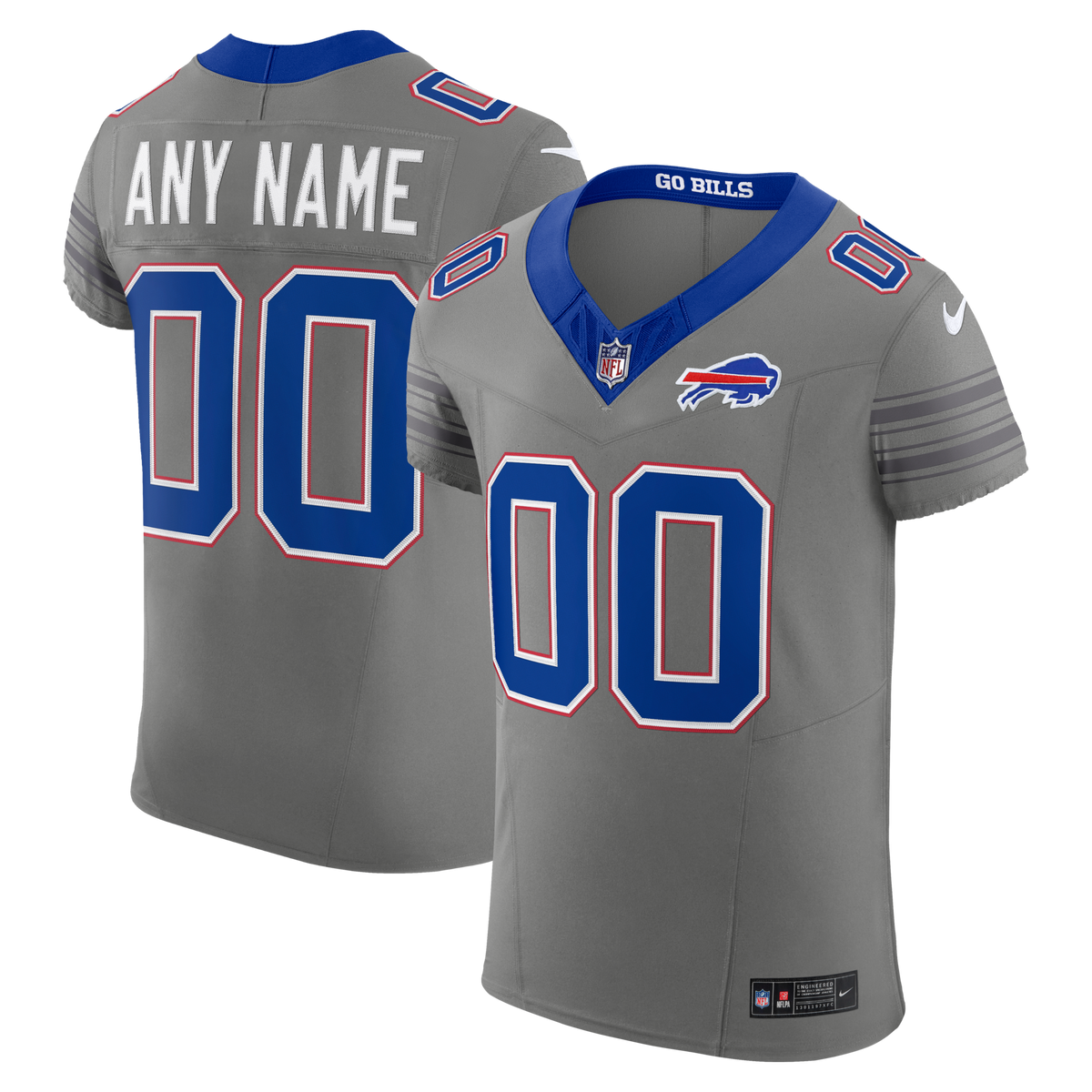 Buffalo Bills Gray Nickel City Vapor F.U.S.E. Custom Elite Jersey