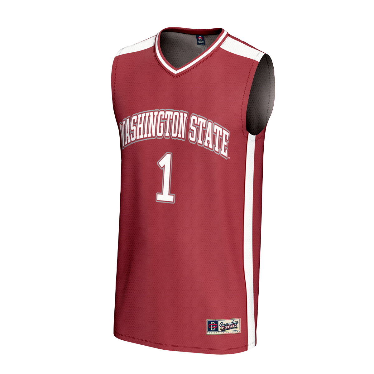 #1 Washington State Cougars GameDay Greats Lightweight Collegiate Basketball Fashion Jersey - Crimson