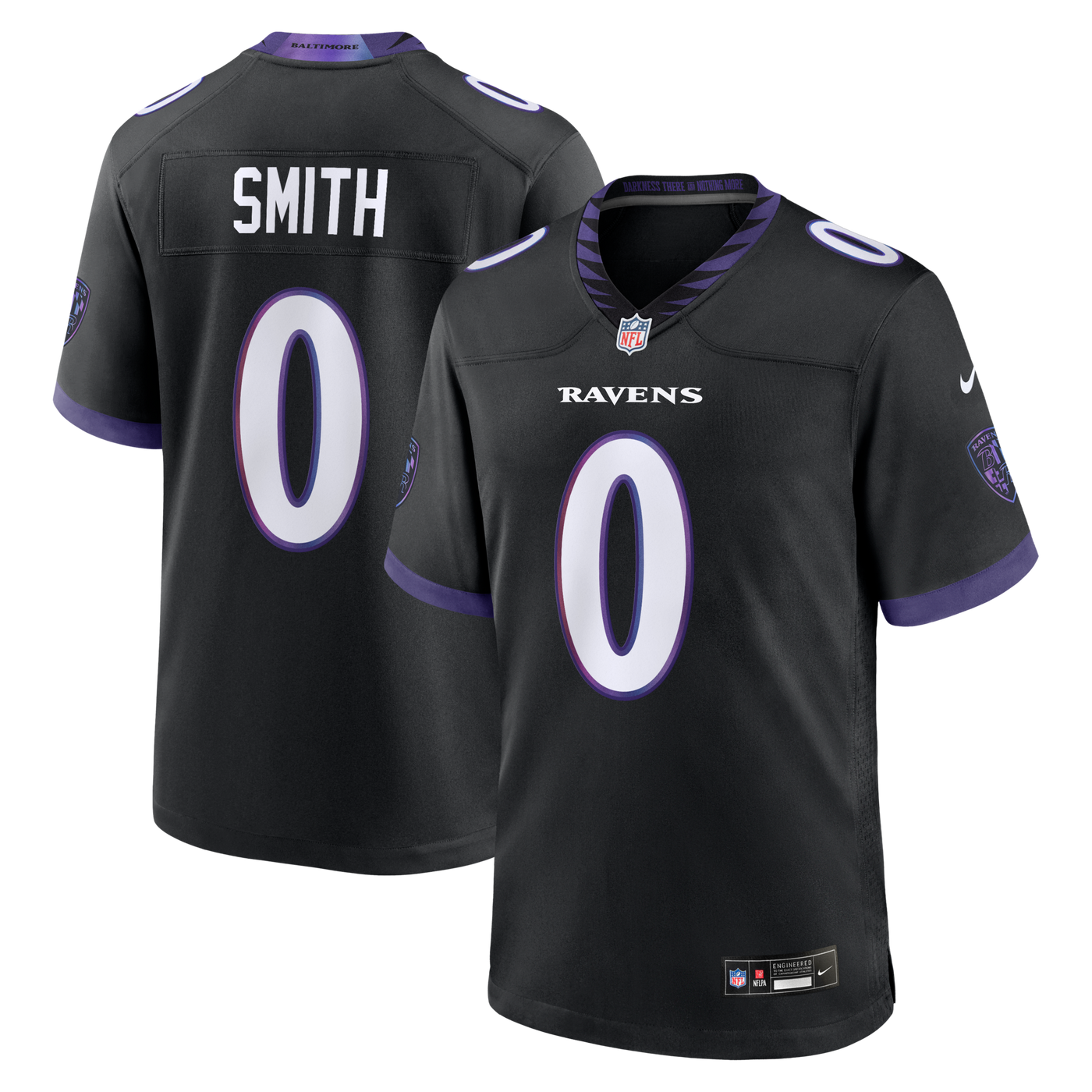 Baltimore Ravens Roquan Smith Nike Black Alternate Game Jersey