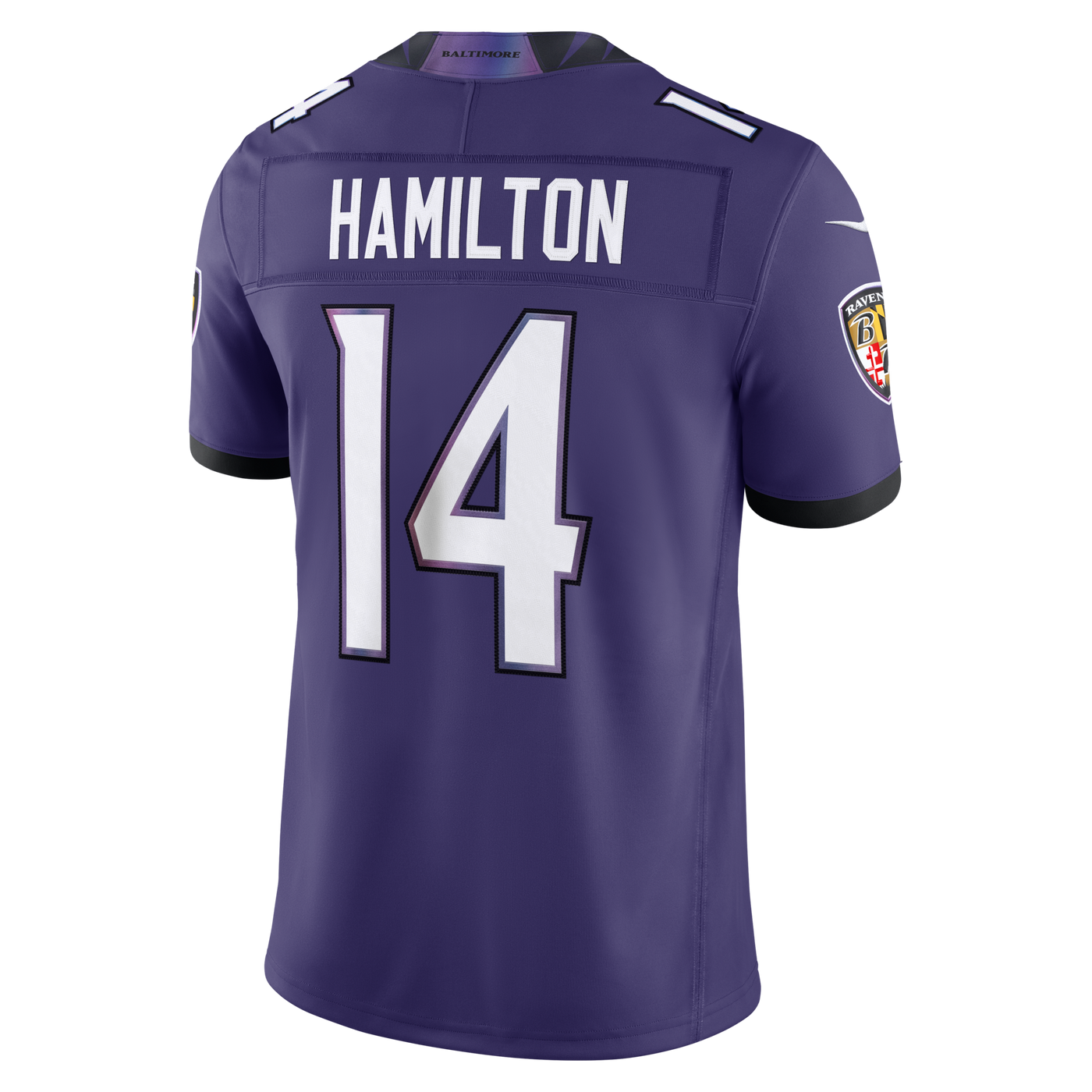 Baltimore Ravens Kyle Hamilton Nike Purple Team Vapor F.U.S.E. Stitched Limited Jersey