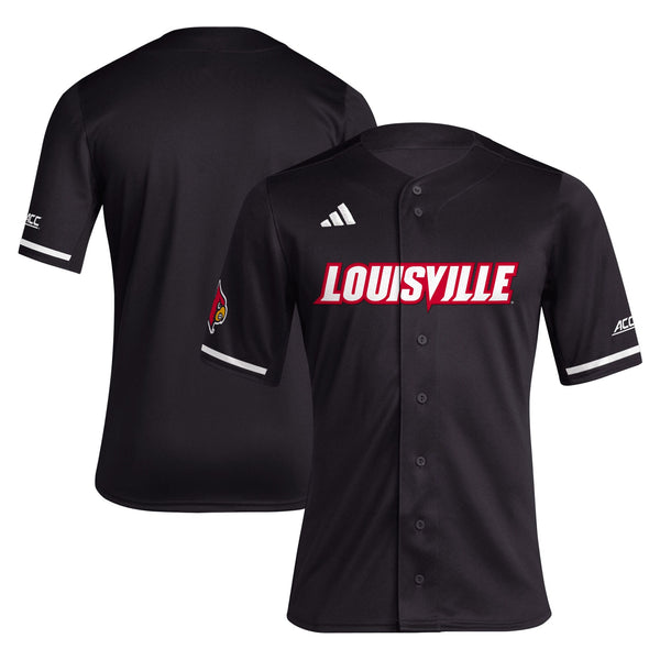 adidas Black Louisville Cardinals Replica Baseball Jersey