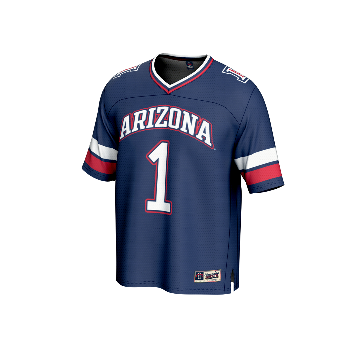 #1 Arizona Wildcats GameDay Greats Collegiate Football Fashion Jersey - Navy