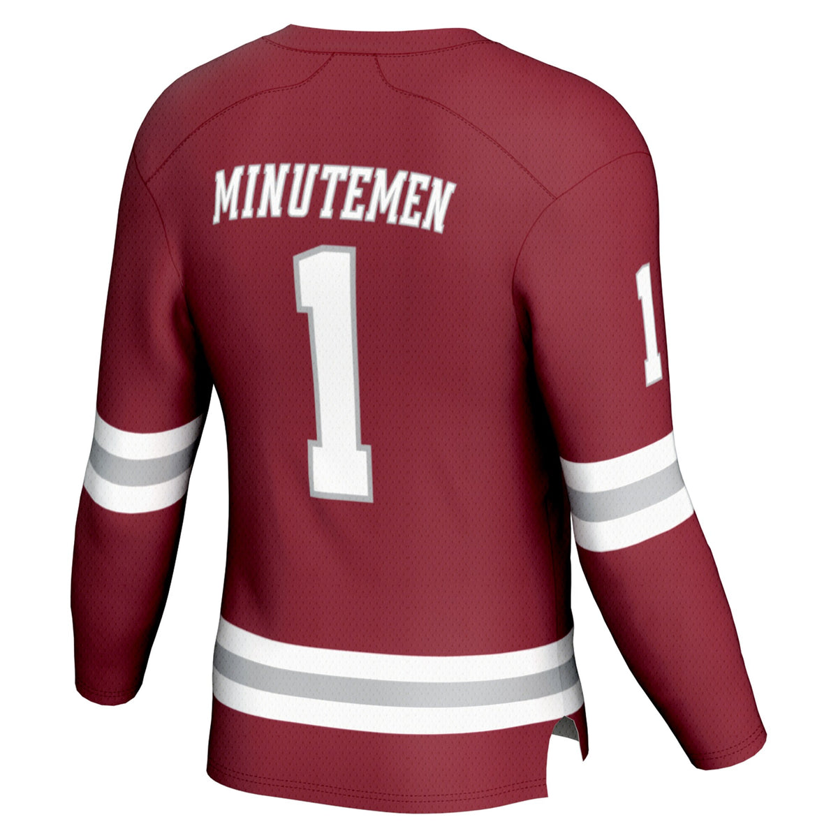#1 UMass Minutemen GameDay Greats Hockey Fashion Jersey - Maroon