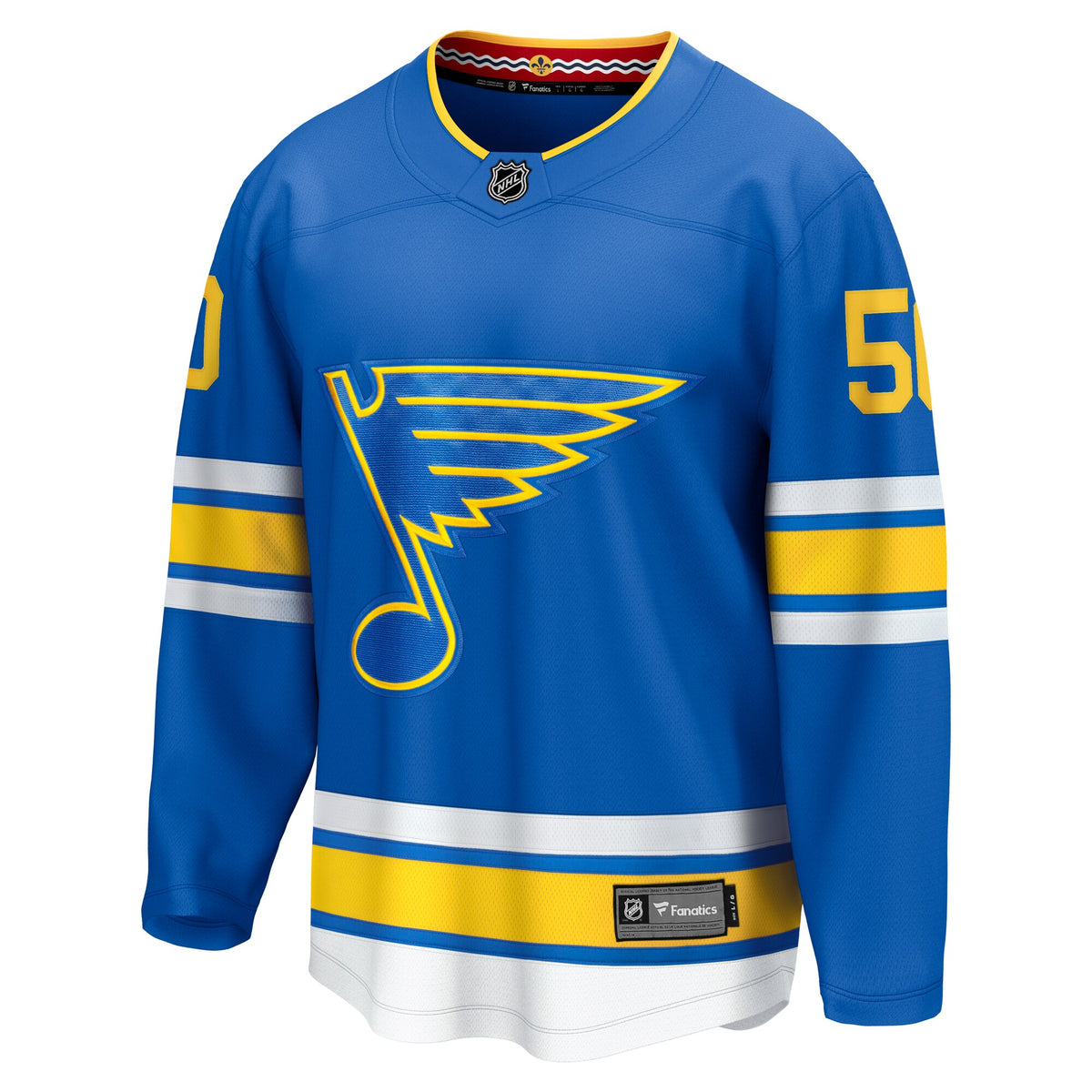 St. Louis Blues Jordan Binnington Fanatics Blue Home Breakaway Player Jersey
