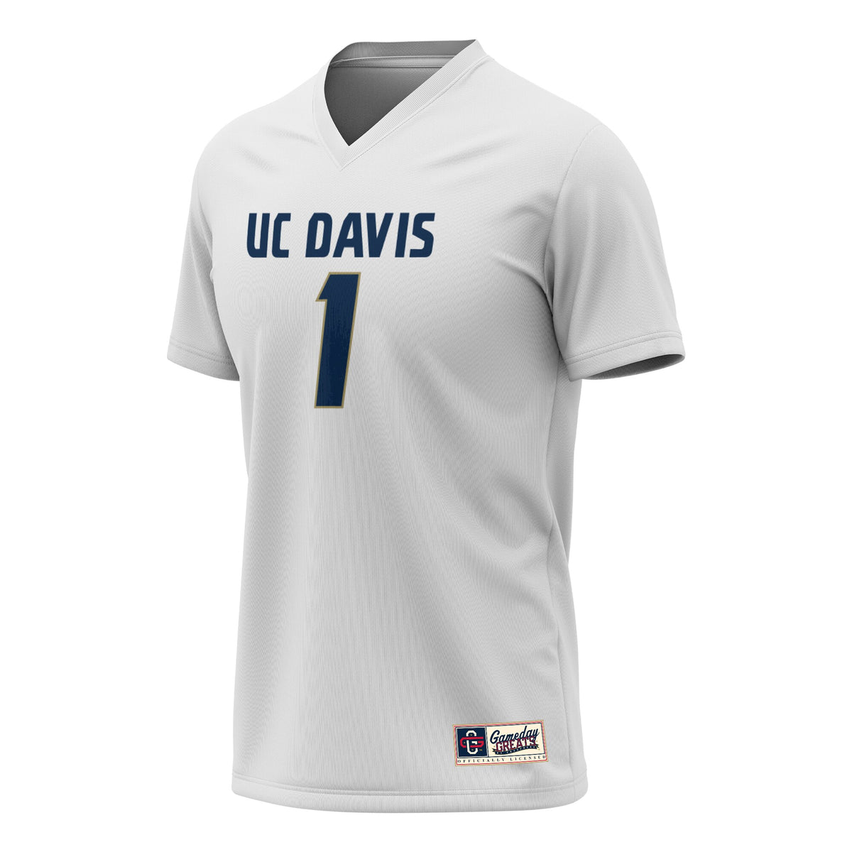 UC Davis Aggies GameDay Greats Lightweight Collegiate Lacrosse Fashion Jersey - White
