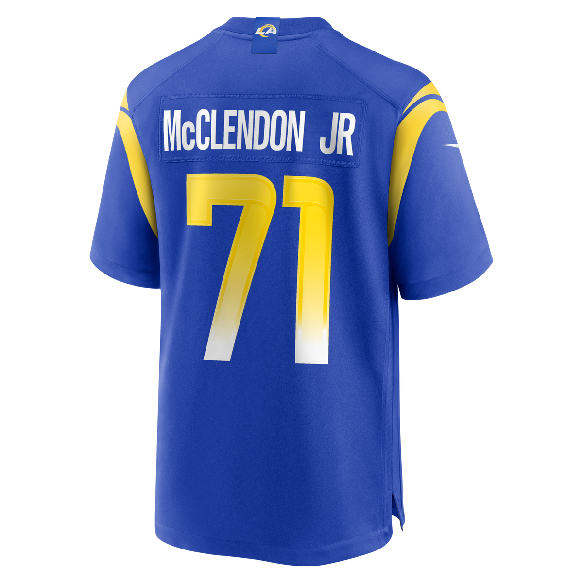 Los Angeles Rams Warren McClendon Jr. Royal Team Game Jersey