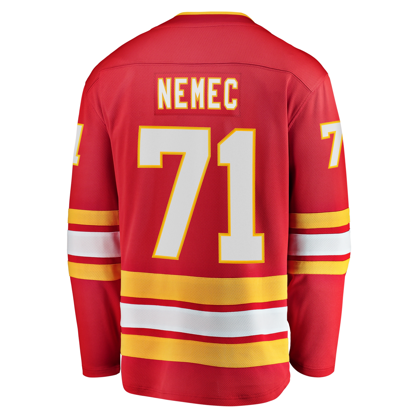 Calgary Flames Simon Nemec Fanatics Red Home Breakaway Jersey