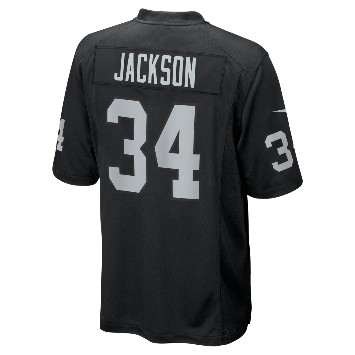 Las Vegas Raiders Bo Jackson Black Game Retired Player Jersey