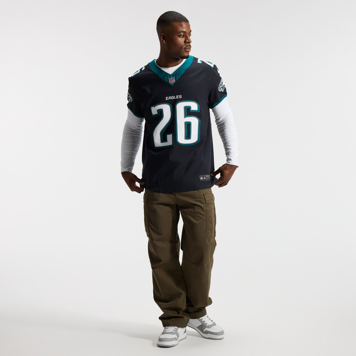 Philadelphia Eagles Saquon Barkley Nike Black Alternate Vapor F.U.S.E. Elite Jersey