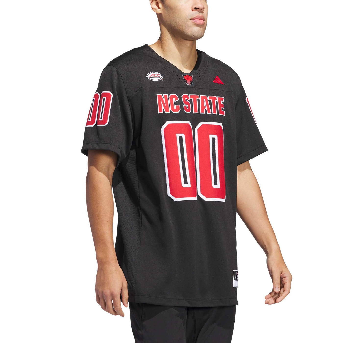 adidas #00 Black NC State Wolfpack Premier Strategy Jersey