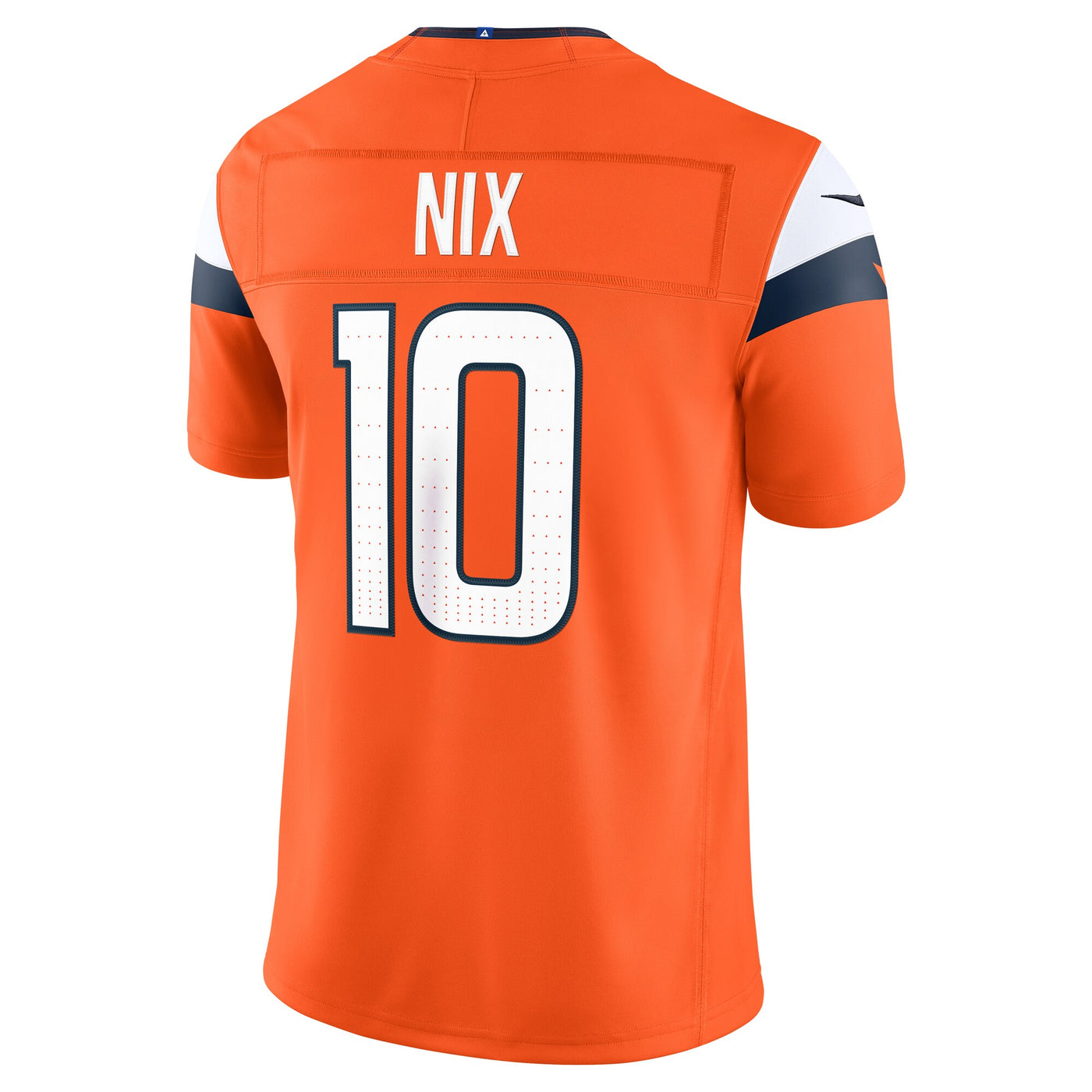 Denver Broncos Bo Nix Nike Orange Team Vapor F.U.S.E. Stitched Limited Jersey
