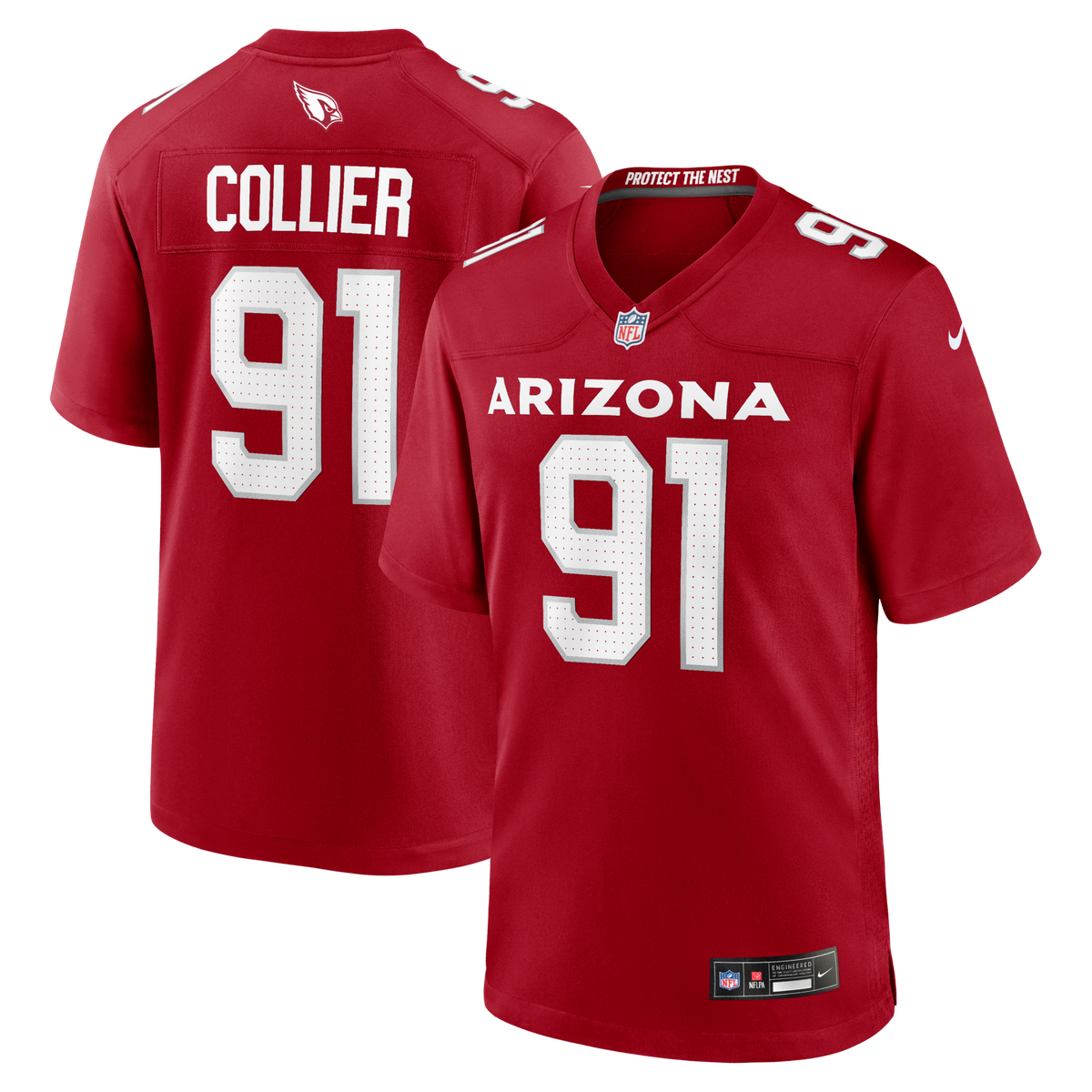 Arizona Cardinals L.J. Collier Cardinal Team Game Jersey