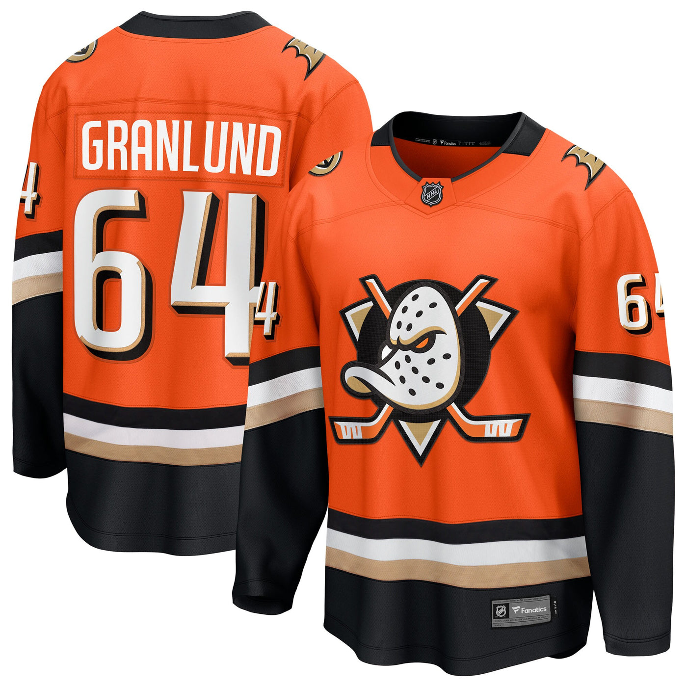 Anaheim Ducks Mikael Granlund Fanatics Orange Home Breakaway Jersey