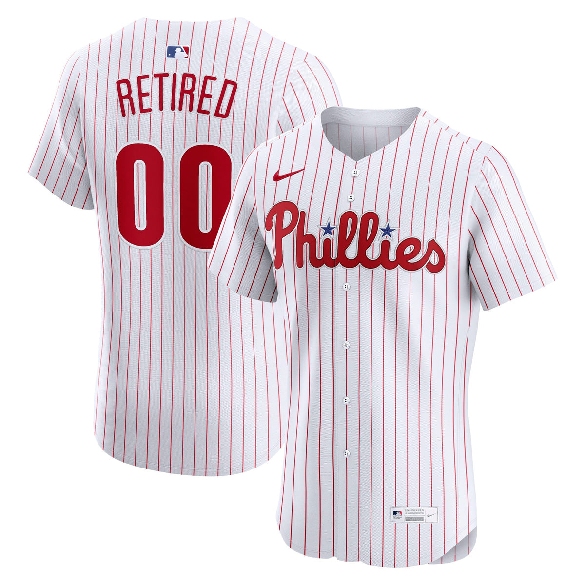 Philadelphia Phillies White Home Elite Pick-A-Player Retired Roster Jersey