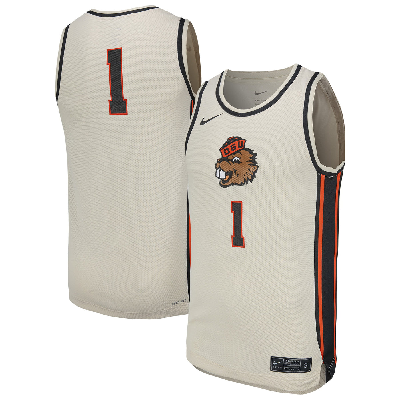 Nike Natural Oregon State Beavers Replica Basketball Jersey