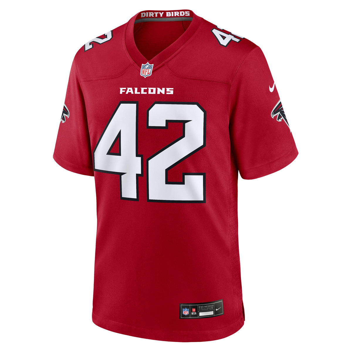 Atlanta Falcons Josh Woods Nike Red Team Game Jersey