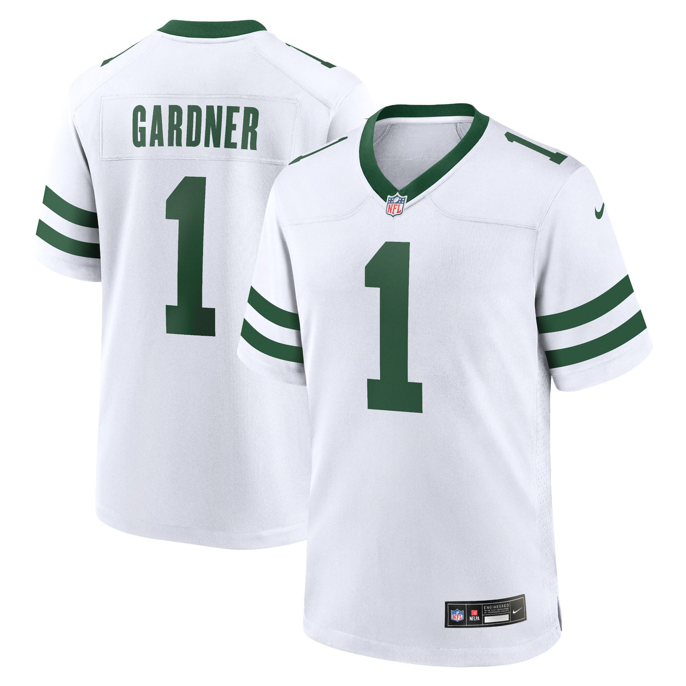 New York Jets Ahmad Sauce Gardner Nike Legacy White Game Jersey