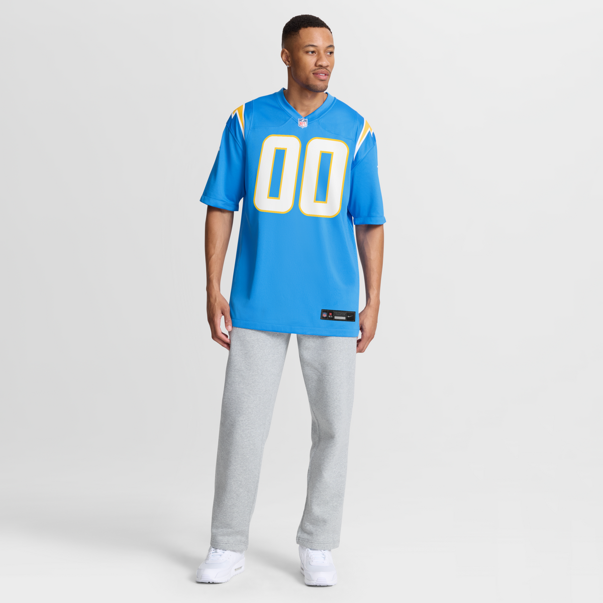 Los Angeles Chargers Powder Blue Custom Game Jersey