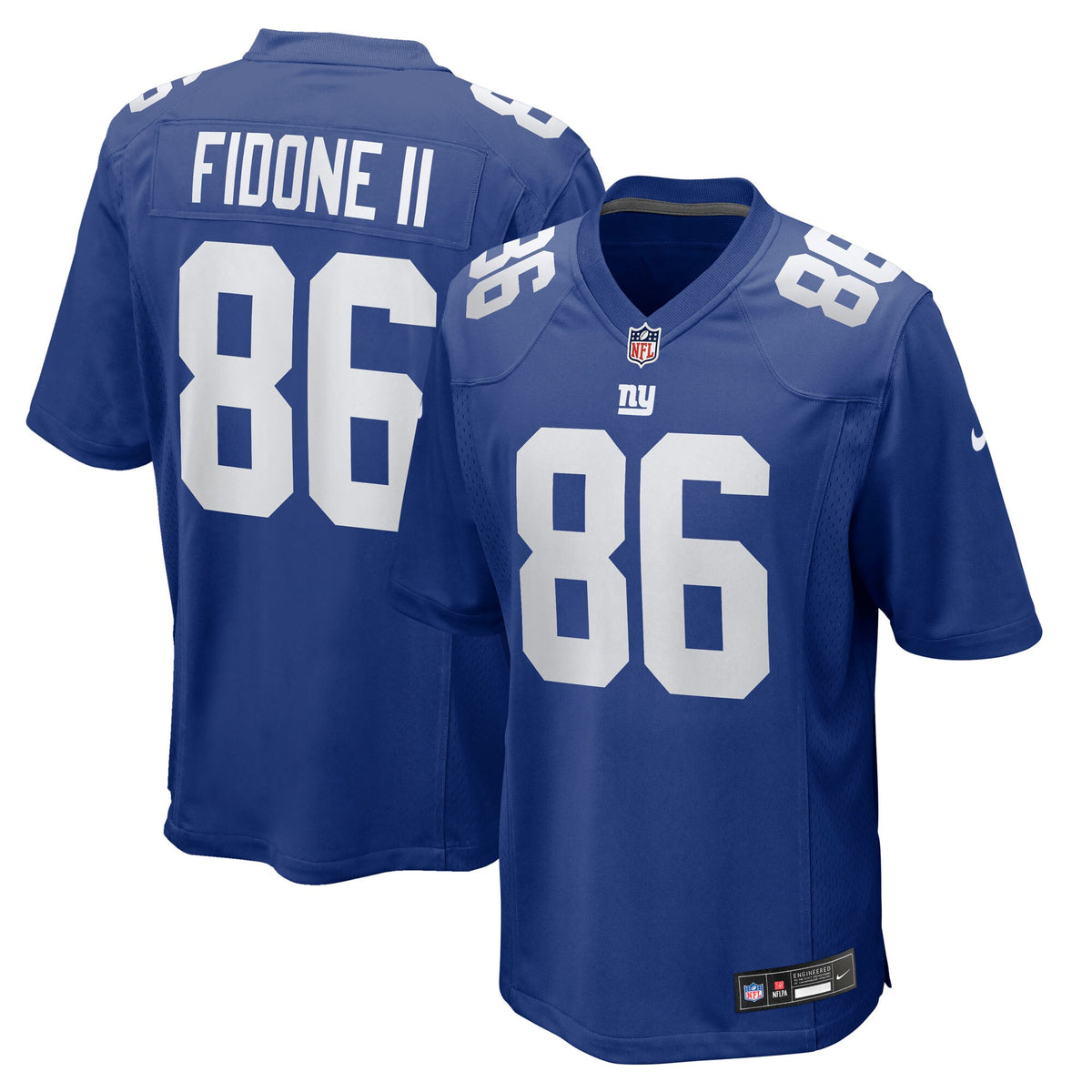 New York Giants Thomas Fidone II Royal Team Game Jersey