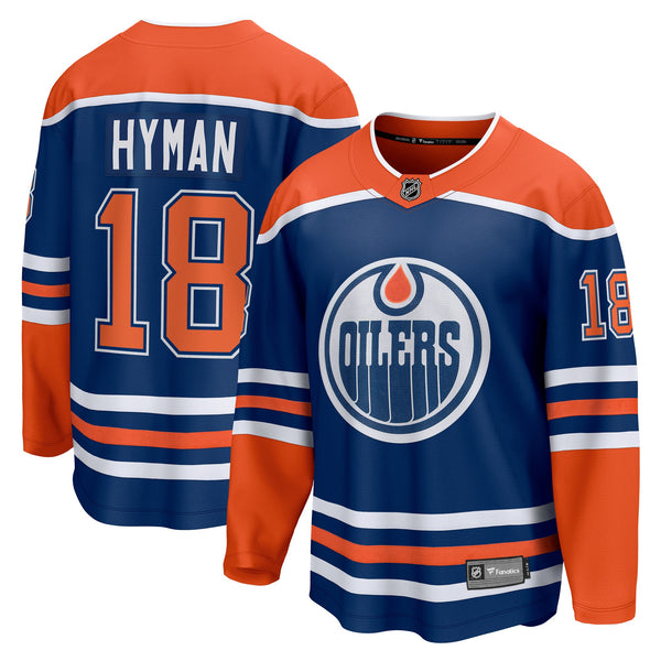 Edmonton Oilers Zach Hyman Fanatics Royal Home Breakaway Player Jersey