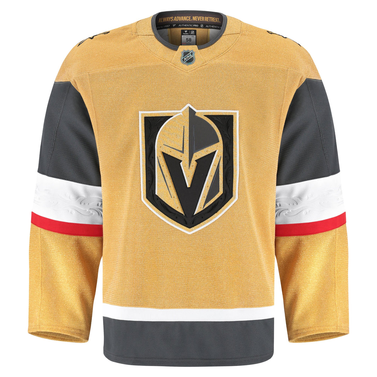 Vegas Golden Knights Fanatics Gold Home Authentic Pro Jersey