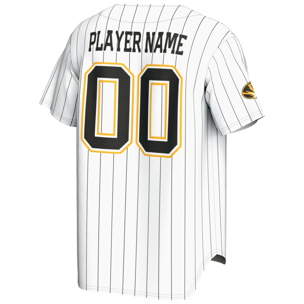 Missouri Tigers GameDay Greats NIL Pick-A-Player Lightweight Baseball Jersey - White