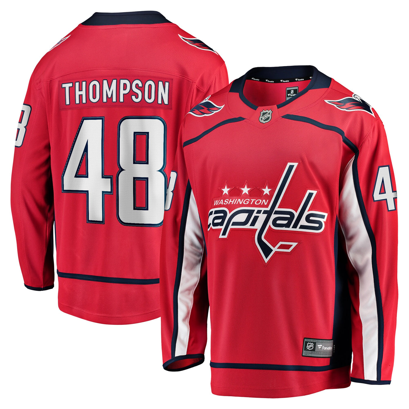 Washington Capitals Logan Thompson Fanatics Red Home Premier Breakaway Player Jersey