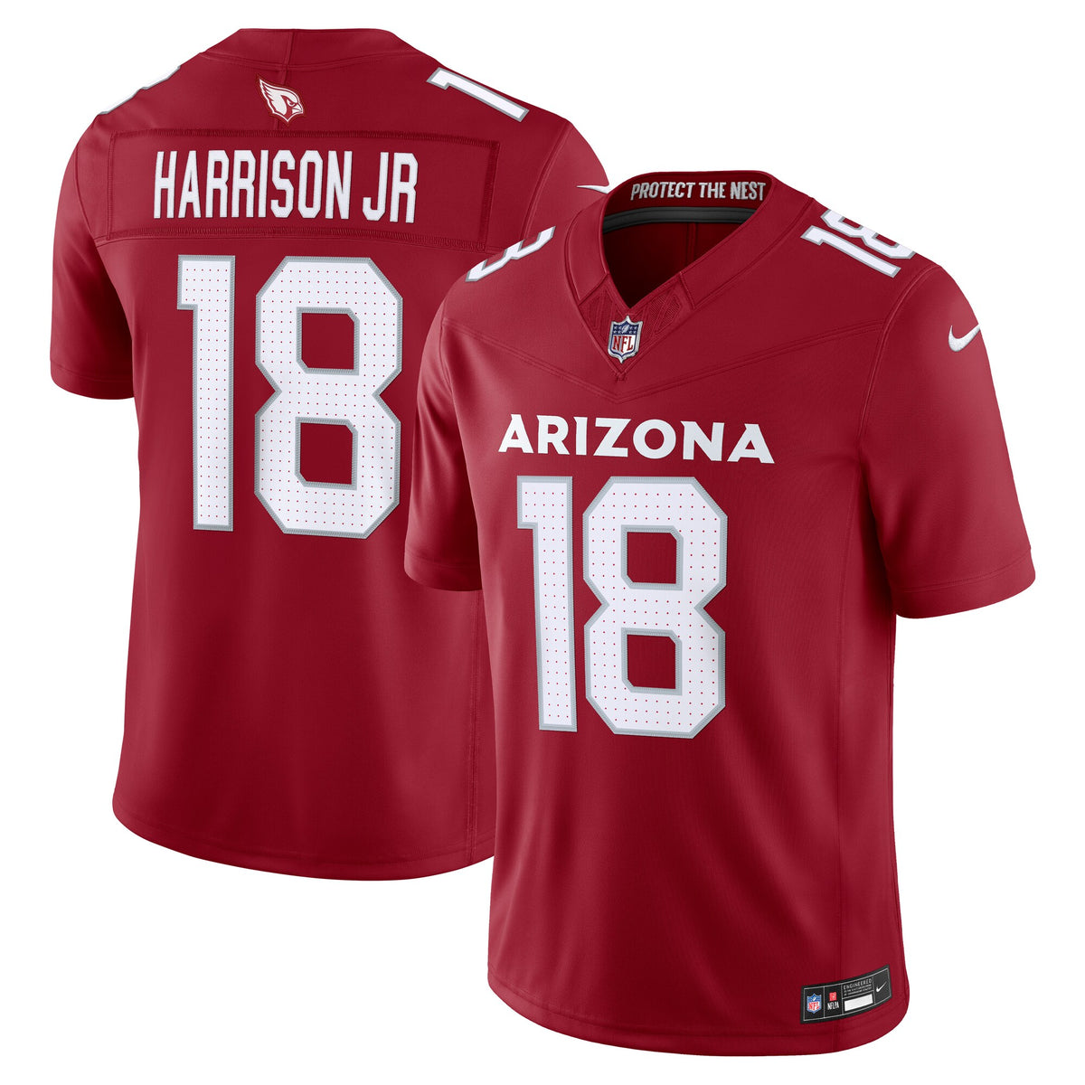 Arizona Cardinals Marvin Harrison Jr. Cardinal Team Vapor F.U.S.E. Stitched Limited Jersey