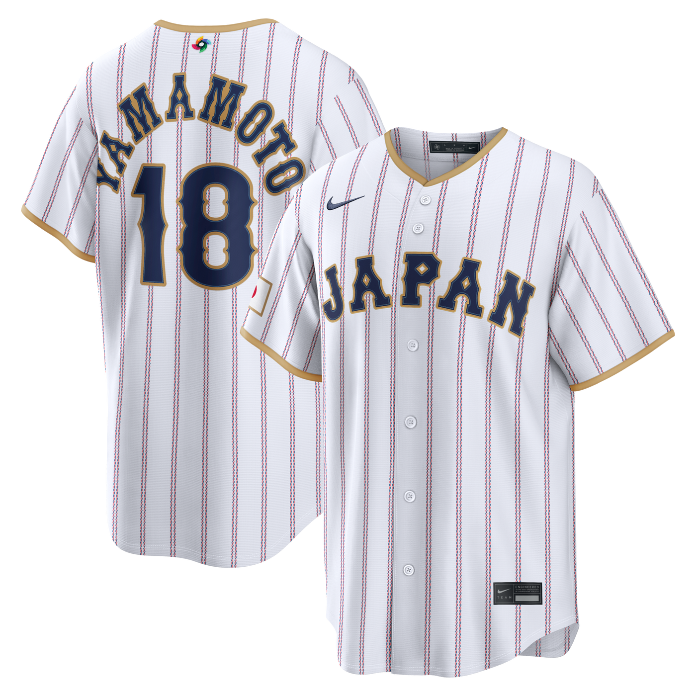 Japan Baseball Yoshinobu Yamamoto Nike White 2026 World Baseball Classic Home Stadium Jersey
