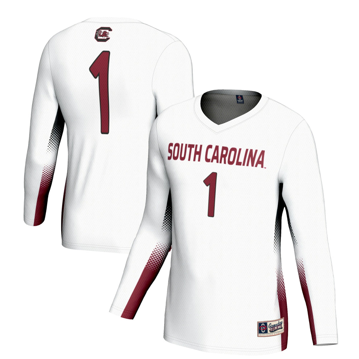 #1 South Carolina Gamecocks GameDay Greats Lightweight Volleyball Jersey - White