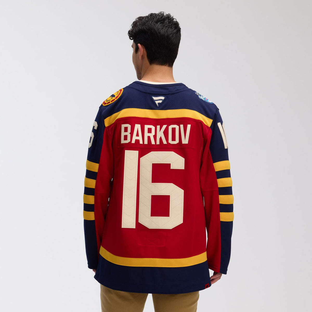 Florida Panthers Aleksander Barkov Fanatics Red 2026 NHL Winter Classic Premium Jersey