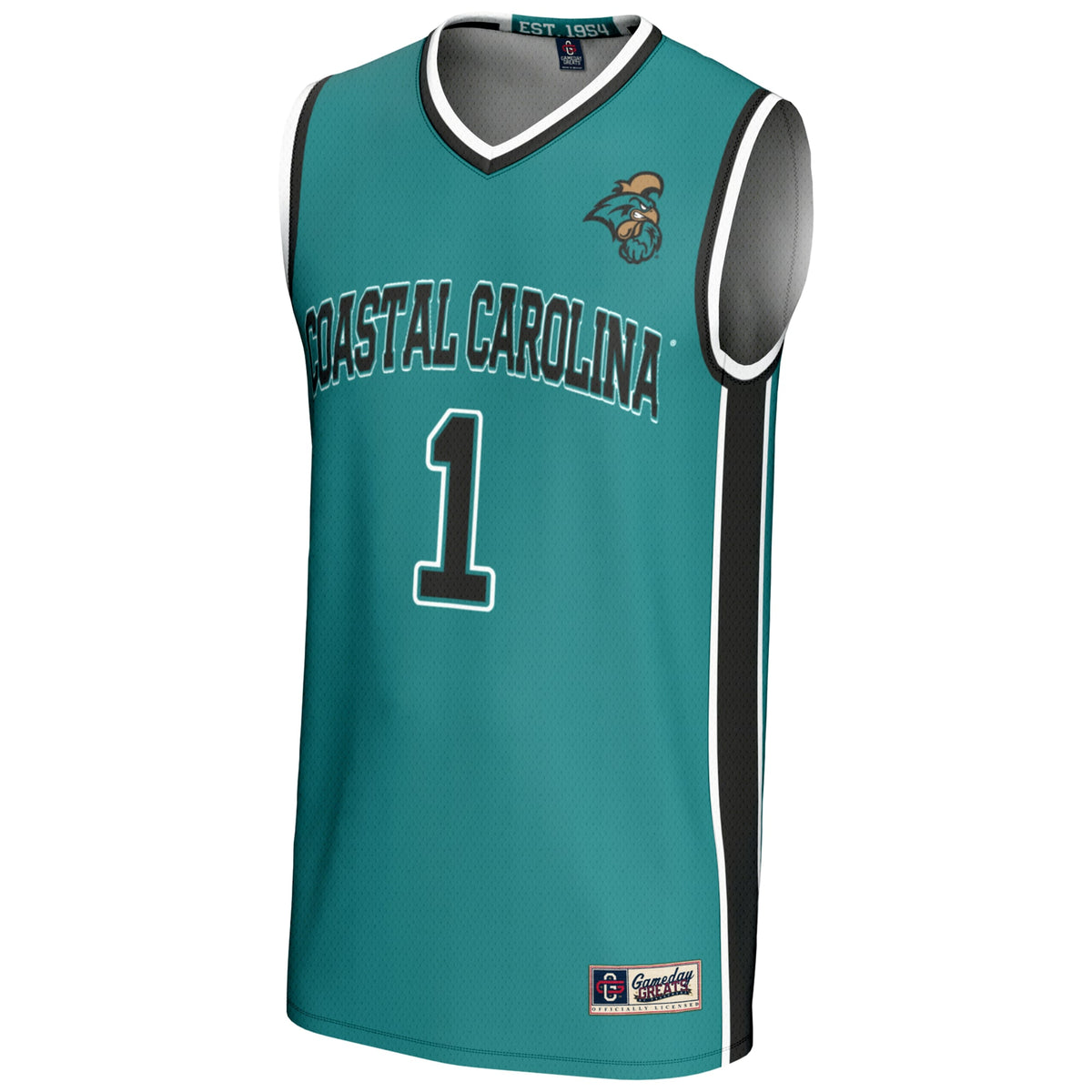 #1 Coastal Carolina Chanticleers GameDay Greats Lightweight Basketball Jersey - Light Blue