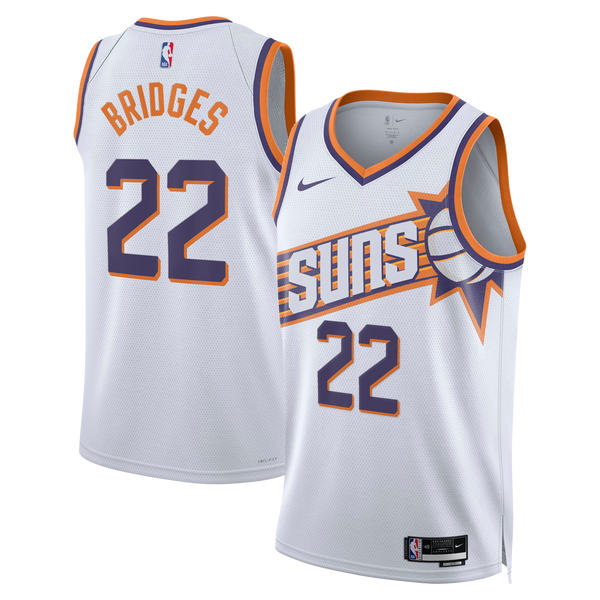 Phoenix Suns Association Edition Swingman Jersey - White - Miles Bridges -