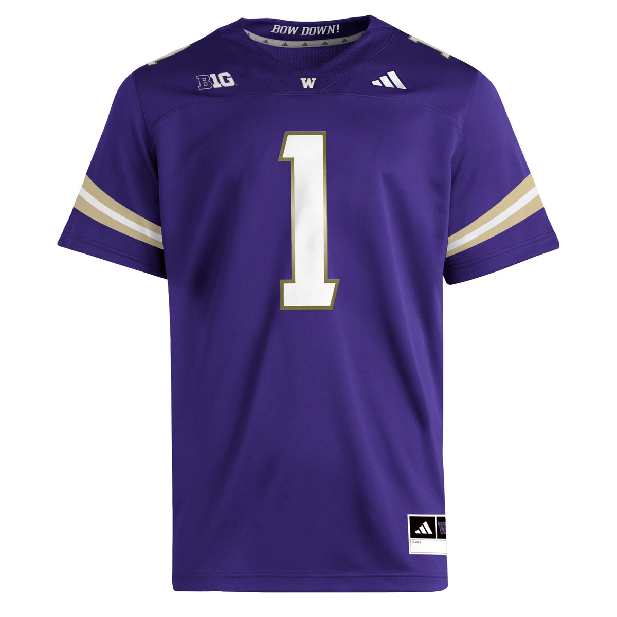 #1 Washington Huskies Premier Jersey - Purple