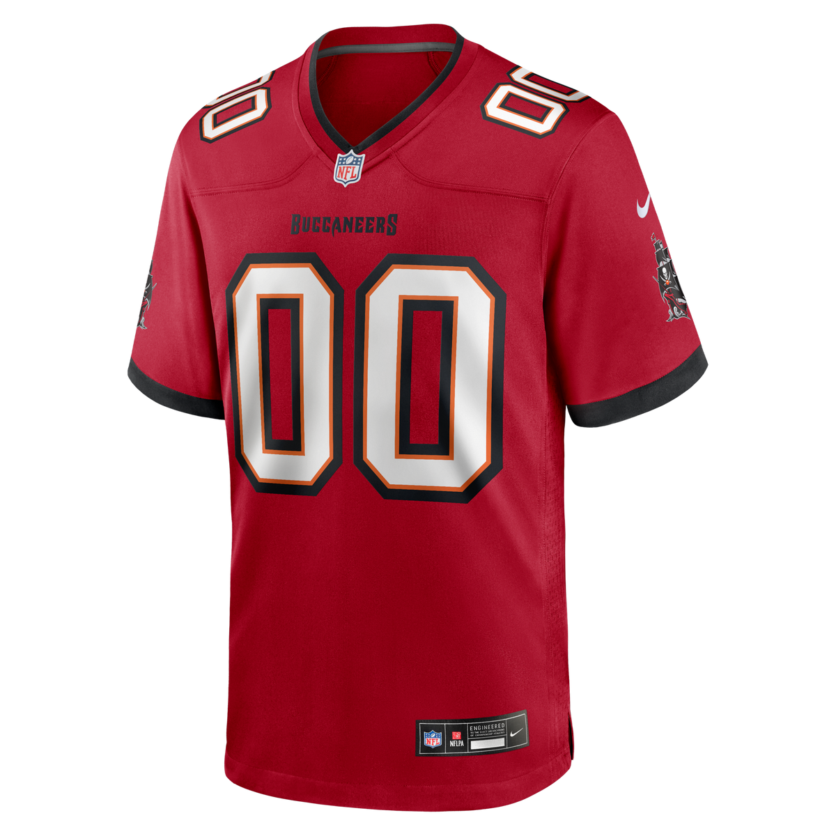 Red Tampa Bay Buccaneers Team Custom Game Jersey