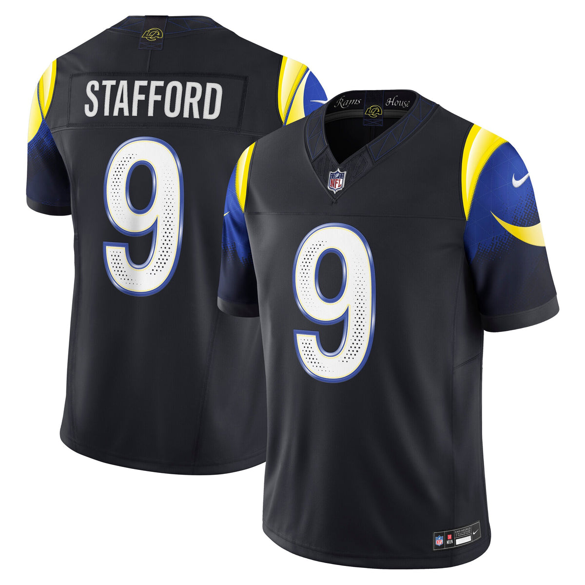 Los Angeles Rams Matthew Stafford Midnight Blue 2025 Rivalries Collection Stitched Limited Jersey