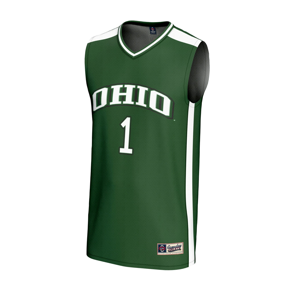 #1 Ohio Bobcats GameDay Greats Lightweight Collegiate Basketball Fashion Jersey - Green