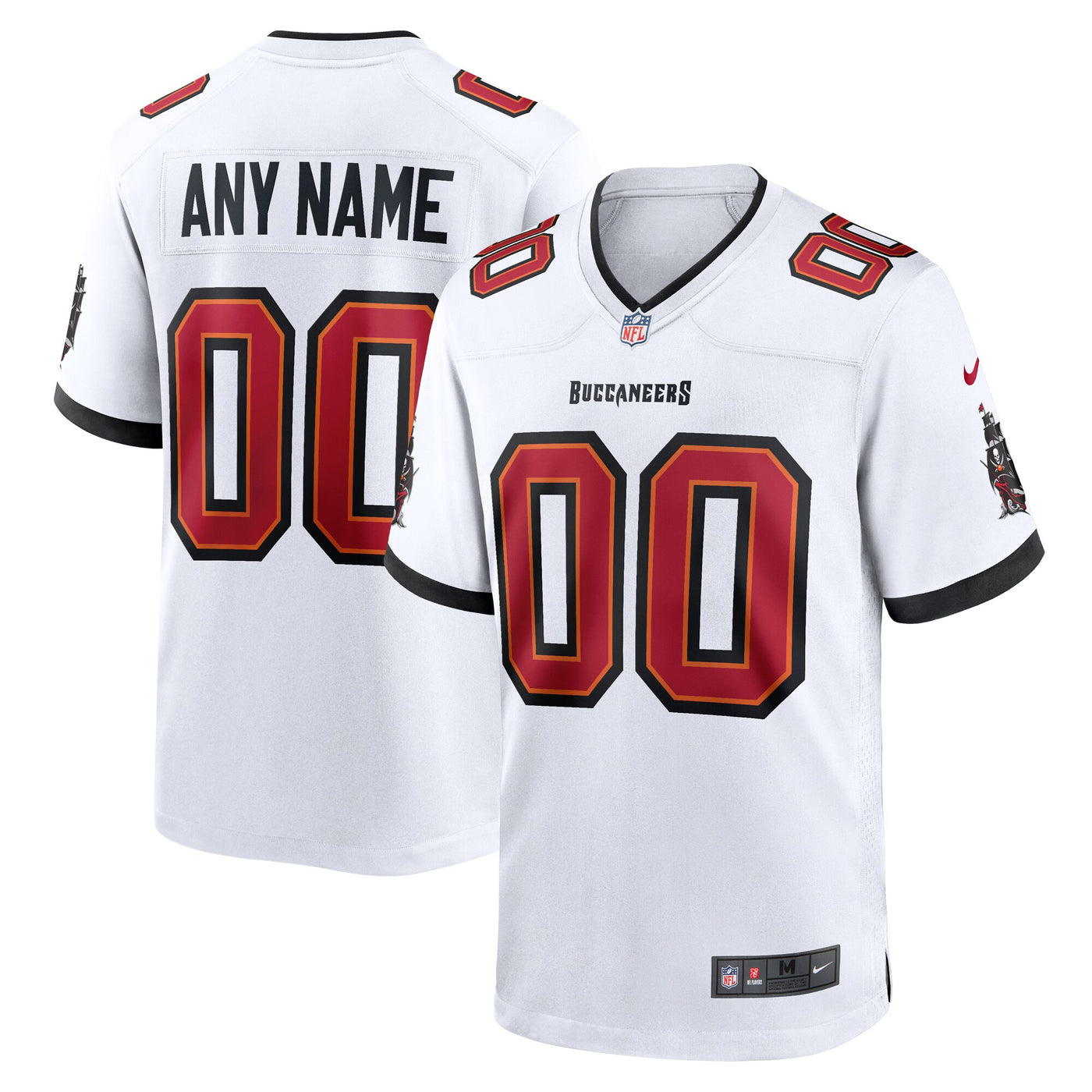 Nike White Tampa Bay Buccaneers White Custom Game Jersey