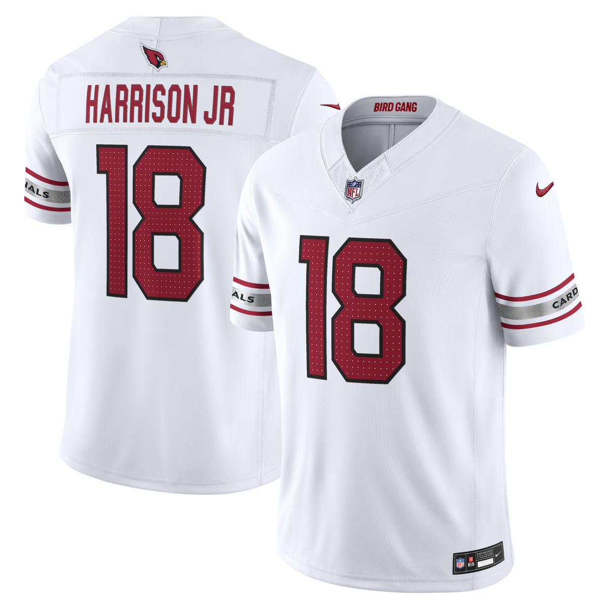 Arizona Cardinals Marvin Harrison Jr. White Vapor F.U.S.E. Stitched Limited Jersey