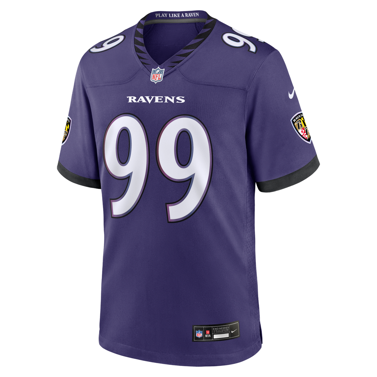 Baltimore Ravens Rayshaun Benny Purple Team Game Jersey