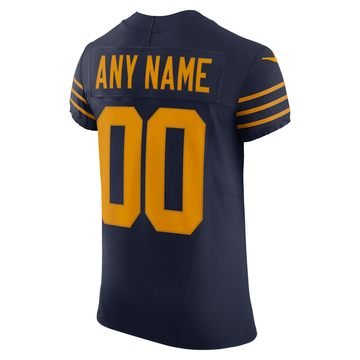 Green Bay Packers Navy Alternate Vapor F.U.S.E. Elite Custom Jersey