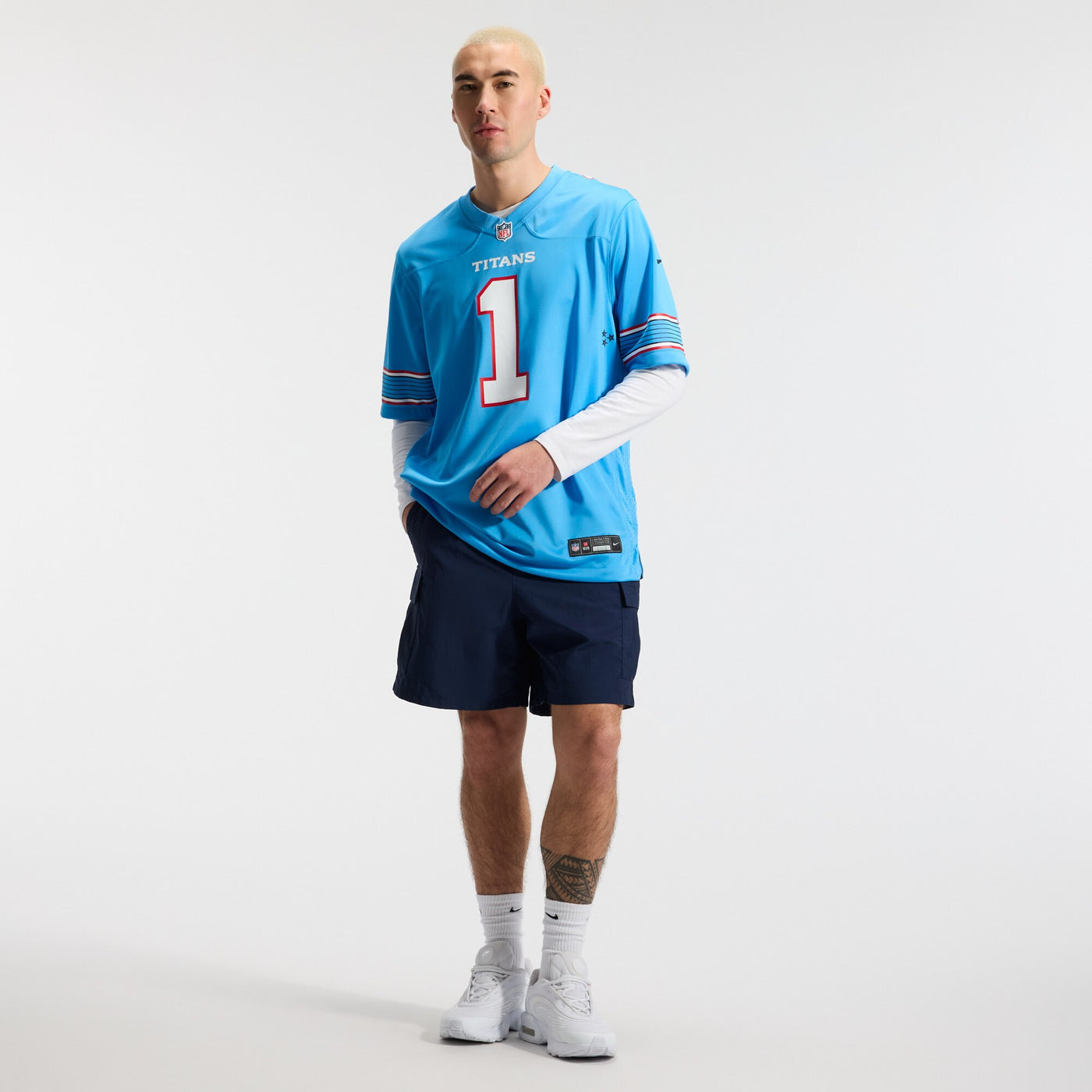 Tennessee Titans Cameron Ward Nike Light Blue Game Jersey